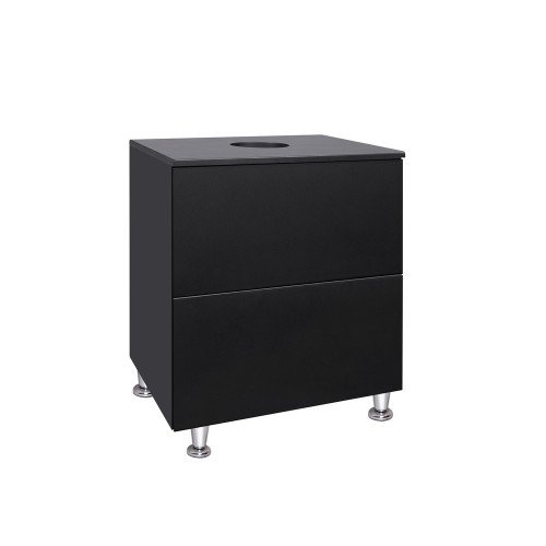 Тумба напольная Qtap Tern 600х616х469 Matt black со столешницей QT1780TNL602MB Тумба напольная Qtap Tern 600х616х469 Matt black со столешницей QT1780TNL602MB