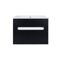 Комплект Qtap Virgo 800х580х437 Black/White тумба підлогова + раковина урізна QT1871TNА8013080CW Комплект Qtap Virgo 800х580х437 Black/White тумба підлогова + раковина урізна QT1871TNА8013080CW