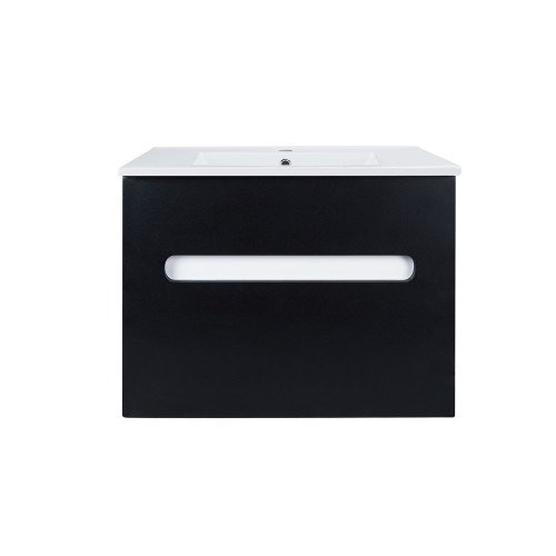 Комплект Qtap Virgo 800х580х437 Black/White тумба напольная + раковина врезная QT1871TNА8013080CW Комплект Qtap Virgo 800х580х437 Black/White тумба напольная + раковина врезная QT1871TNА8013080CW