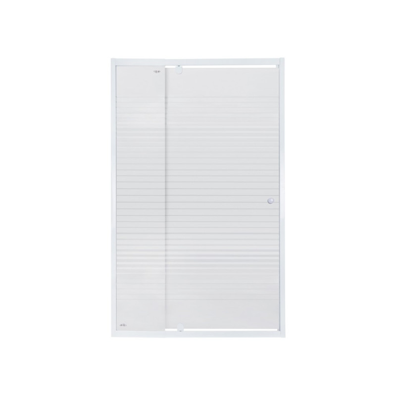 Душові двері в нішу Qtap Pisces WHI2011-12.CP5 110-120x185 см, скло Pattern 5 мм