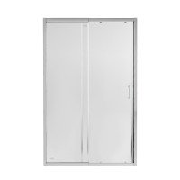 Душевая дверь в нишу Qtap Taurus CRM2014-15.C6 140-150x185 см, стекло Clear 6 мм, покрытие CalcLess