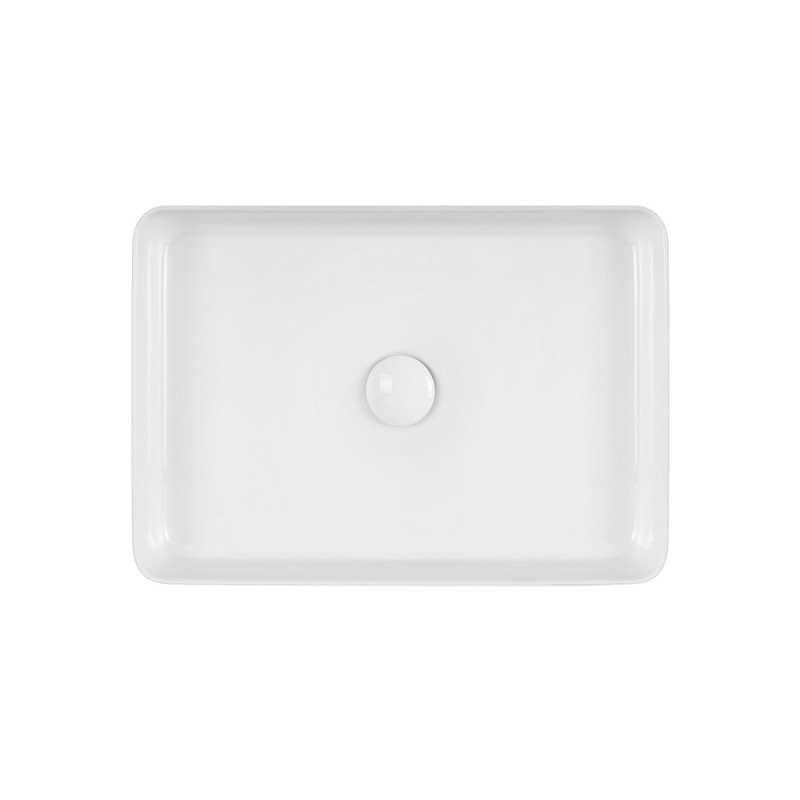Раковина-чаша Qtap Tern 500х350х145 White с донным клапаном QT1711A055W