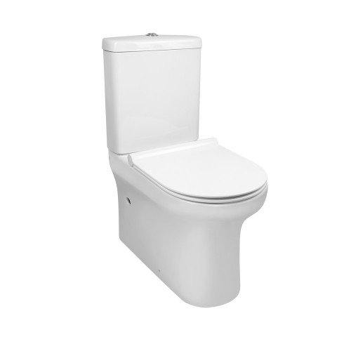 Унітаз-компакт Qtap Aquarius безобідковий з сідінням Soft-close QT2122C665PW Унітаз-компакт Qtap Aquarius безобідковий з сідінням Soft-close QT2122C665PW
