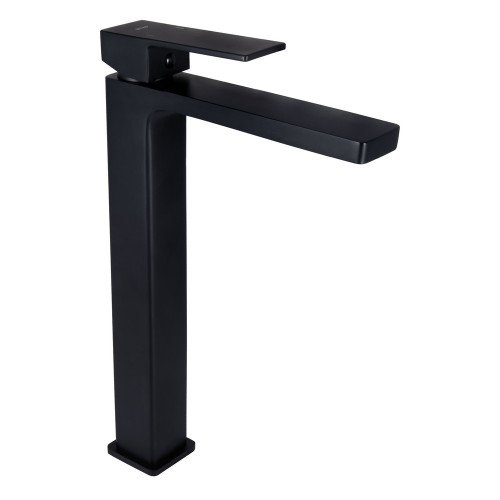 Смеситель для раковины Qtap Gemini высокий QTGEM269BLM45678 Black Matt