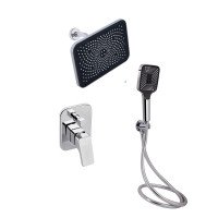 Комплект для душу Qtap Namesti Chrome: Змішувач QTNAM6225102NC + Лійки (QTRUC125CRM45954,QTHLA107CRM45784) + Шланг QTHADPVC200C + QTCRMBH130 Комплект для душу Qtap Namesti Chrome: Змішувач QTNAM6225102NC + Лійки (QTRUC125CRM45954,QTHLA107CRM45784) + Шланг QTHADPVC200C + QTCRMBH130
