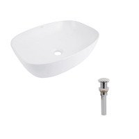 Комплект Qtap Cardinal: Раковина накладна 600x380x140 мм, White, овальна + Донний клапан Pop-up PU02 Комплект Qtap Cardinal: Раковина накладна 600x380x140 мм, White, овальна + Донний клапан Pop-up PU02