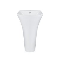Раковина для підлоги моноблок Qtap Crow 450x435x835 White з донним клапаном QT0511G315W Раковина для підлоги моноблок Qtap Crow 450x435x835 White з донним клапаном QT0511G315W