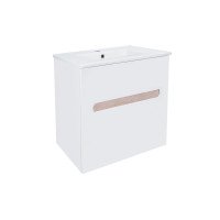 Комплект Qtap Virgo 600х580х437 White/Whitish oak тумба підвісна + раковина урізна QT1872TPА6013060CW Комплект Qtap Virgo 600х580х437 White/Whitish oak тумба підвісна + раковина урізна QT1872TPА6013060CW