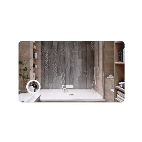 Дзеркало Qtap Scorpio 1200х700 з LED-підсвічуванням Touch, лінза QT14781004W Дзеркало Qtap Scorpio 1200х700 з LED-підсвічуванням Touch, лінза QT14781004W