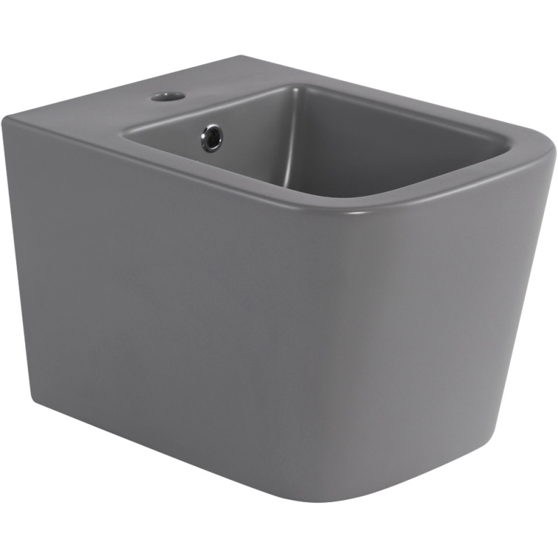Биде подвесное Qtap Tern 520x350x330 мм, Stone grey QT17551303GSG