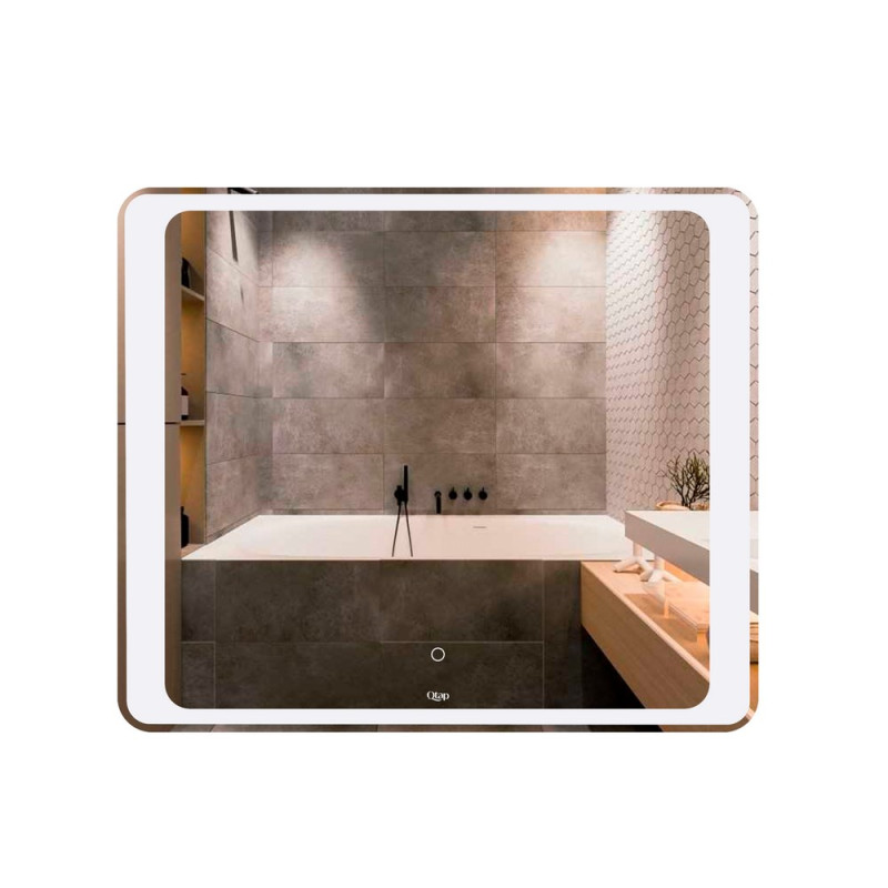 Зеркало Qtap Leo 800х700 с LED-подсветкой Touch QT117814187080W