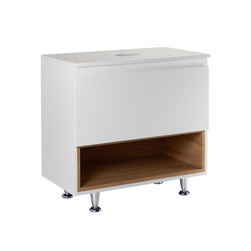Тумба напольная Qtap Robin 700х616х437 White/Whitish oak со столешницей QT1380TNН7001WWO Тумба напольная Qtap Robin 700х616х437 White/Whitish oak со столешницей QT1380TNН7001WWO