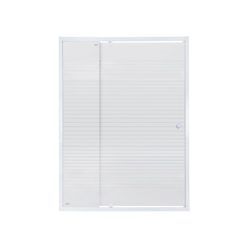 Душевая дверь в нишу Qtap Pisces WHI2014-15.CP5 140-150x185 см, стекло Pattern 5 мм