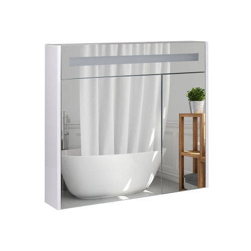 Зеркальный шкаф подвесной Qtap Robin 800х730х145 White с LED-подсветкой QT1377ZP8001W Зеркальный шкаф подвесной Qtap Robin 800х730х145 White с LED-подсветкой QT1377ZP8001W
