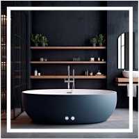Дзеркало Qtap Mideya (MI1) 800x800 з LED-підсвічуванням Touch, з антизапотіванням, димером, рег. яскравості QT2078NCF808048477