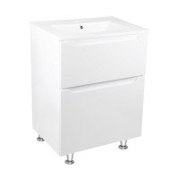 Комплект Qtap Scorpio 605х825х460 White тумба підлогова + раковина урізна QT1471TNВ6013060CW Комплект Qtap Scorpio 605х825х460 White тумба підлогова + раковина урізна QT1471TNВ6013060CW