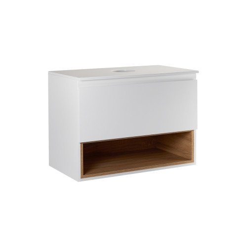 Тумба подвесная Qtap Robin 600х476х437 White/Whitish oak со столешницей QT1379TPН6001WWO Тумба подвесная Qtap Robin 600х476х437 White/Whitish oak со столешницей QT1379TPН6001WWO