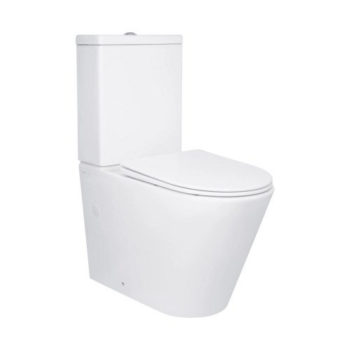 Унитаз напольный Qtap Swan Eco Ultra Quiet с сидением Soft-close 640x360x835 мм QTSWA27W48748 White