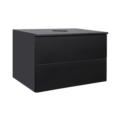 Тумба подвесная Qtap Tern 800х476х469 Matt black со столешницей QT1779TPL802MB Тумба подвесная Qtap Tern 800х476х469 Matt black со столешницей QT1779TPL802MB