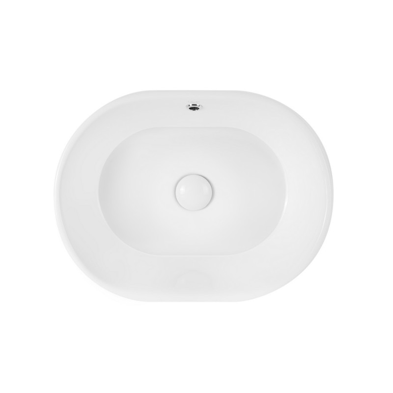 Раковина-чаша Qtap Robin 505х385х190 White с донным клапаном QT1311A025W