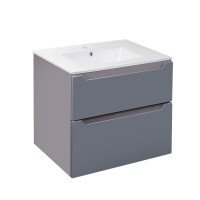 Комплект Qtap Scorpio 710х585х460 Graphite тумба підвісна + раковина урізна QT1472TPВ7023070CG Комплект Qtap Scorpio 710х585х460 Graphite тумба підвісна + раковина урізна QT1472TPВ7023070CG