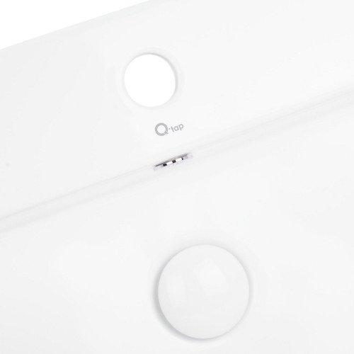 Раковина Qtap Nando 600х420х130 White з донним клапаном QT1211K404W