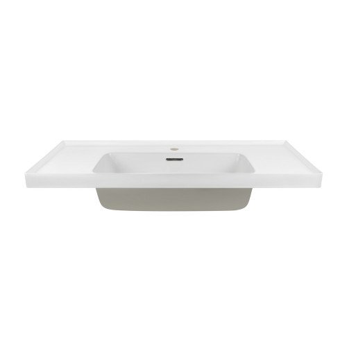 Раковина Qtap Albatross A 1000х500х230 White с донным клапаном QT01115100AW