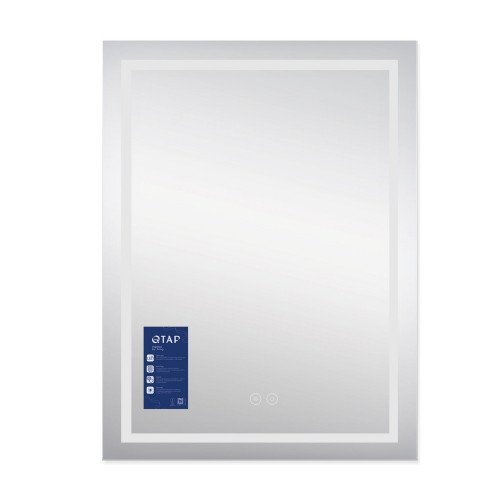 Зеркало Qtap Mideya (DC-F937) 600х800 с LED-подсветкой Touch, с антизапотеванием QT2078F937W