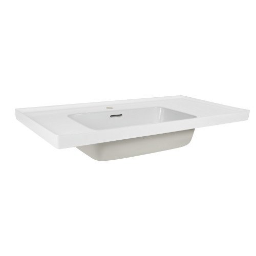 Раковина Qtap Albatross A 1000х500х230 White с донным клапаном QT01115100AW