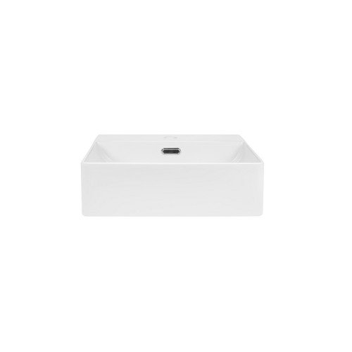 Раковина Qtap Nando C 405х405х125 White с донным клапаном QT12117040CW