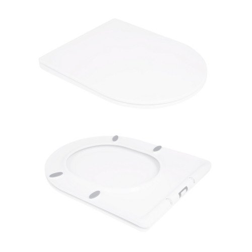 Унітаз-компакт Qtap Stork/Swan безобідковий з сідінням Soft-close QT15222178W