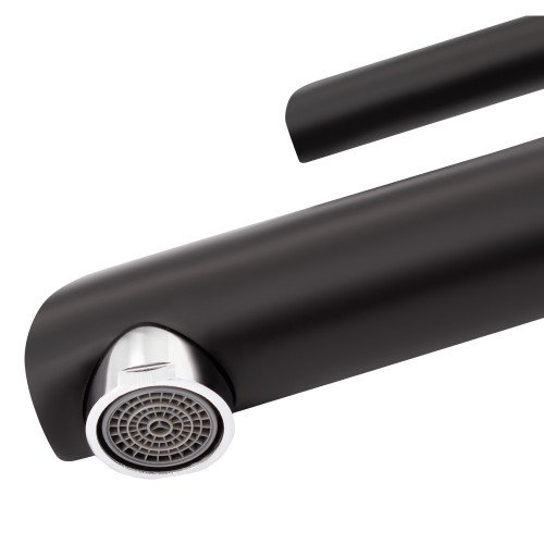 Змішувач для раковини Qtap Grand QTGRABCR001F Chrome/Black