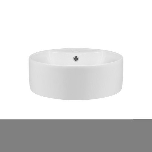 Раковина-чаша Qtap Scorpio 460х460х155 White с донным клапаном QT14117046LW