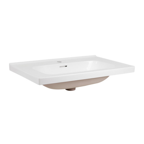 Раковина Qtap Albatross 5H 800х500х210 White с донным клапаном QT01115080HW