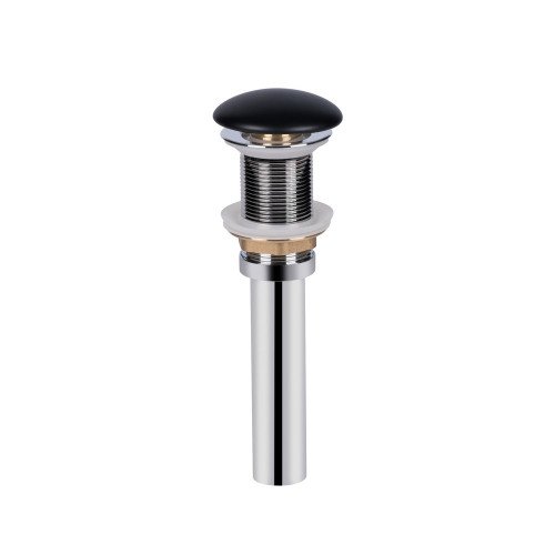 Раковина Qtap Scorpio 450х390х120 Matt black с донным клапаном QT14112242MBMB