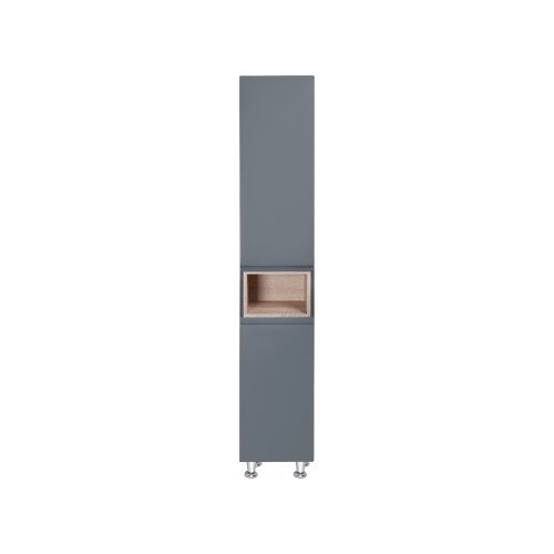 Пенал підлоговий Qtap Robin 350х1950х316 Graphite/Whitish oak QT1376PN1652RGWO