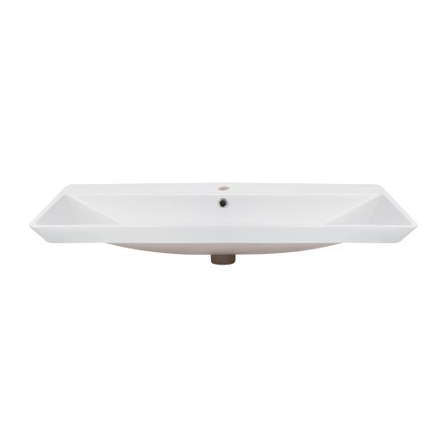 Раковина Qtap Albatross D 1000х500х210 White с донным клапаном QT01115100DW
