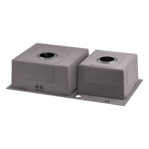Кухонна мийка з двома чашами Qtap S7843 2.7/1.0 мм Satin (QTS784310)
