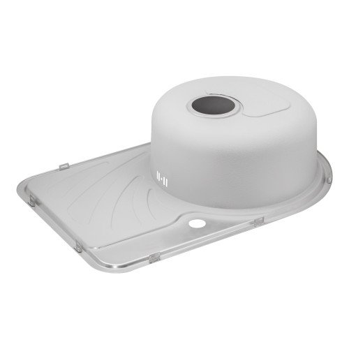 Кухонная мойка Qtap 6744L Satin 0,8 мм (QT6744LSAT08)