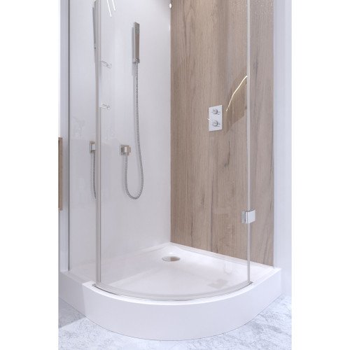 Душова кабіна Qtap Virgo CRM1099AC8 90х90 см, скло Clear 8 мм без піддона