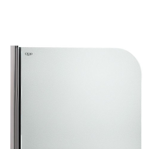 Штора на ванну Qtap Standard CRM407513APL стекло Pear 6 мм, 75х140 см, левая