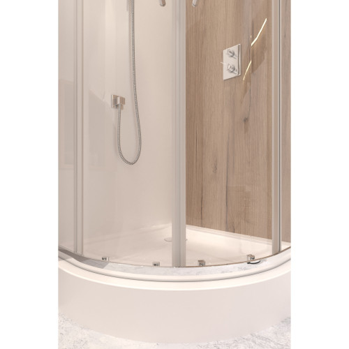 Набор Qtap душевая кабина Taurus CRM1099AC6 Clear + поддон Uniarc 309915