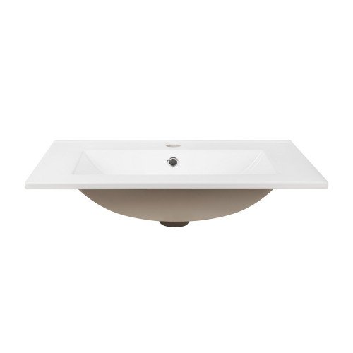 Раковина Qtap Albatross E 600х460х180 White с донным клапаном QT01119060EW