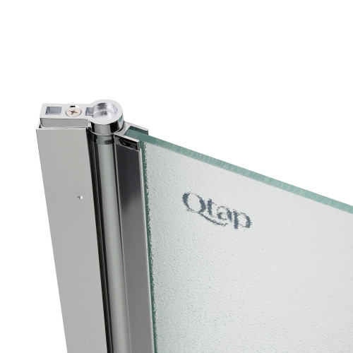 Штора на ванну Qtap Standard CRM407513APL скло Pear 6 мм, 75х140 см, ліва