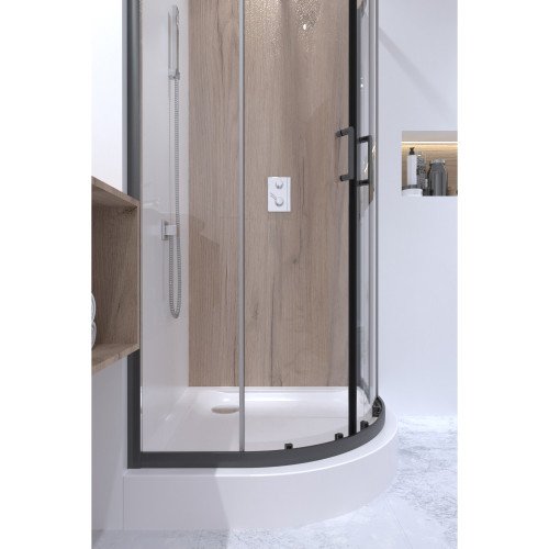 Набір Qtap душова кабіна Taurus BLA1099AC6 Clear + піддон Uniarc 309915