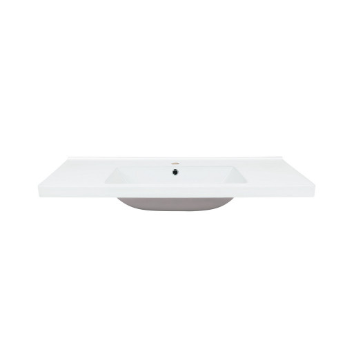 Раковина Qtap Albatross 5C 1000х480х210 White с донным клапаном QT01115100CW