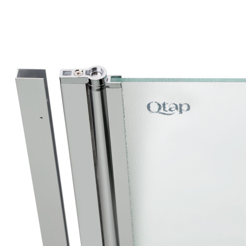 Штора на ванну Qtap Standard CRM407513APL стекло Pear 6 мм, 75х140 см, левая