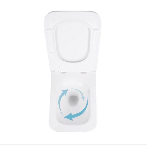 Унітаз підвісний Qtap Gemini безободковий з сидінням Soft-close QT2533076EUQW