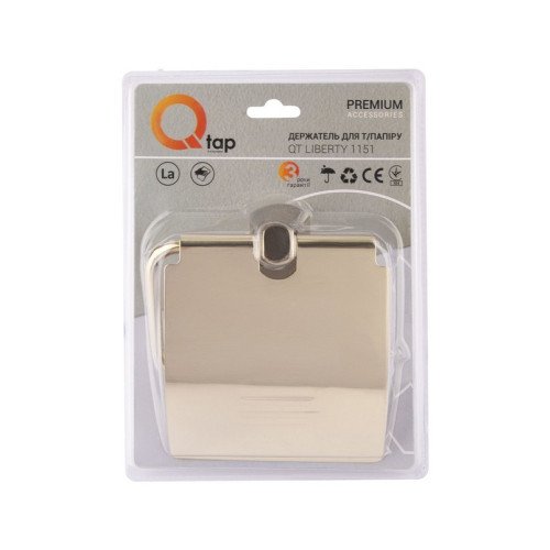 Держатель для туалетной бумаги Qtap Liberty 1151 ORO