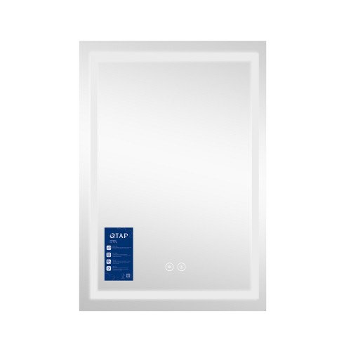 Зеркало Qtap Mideya (DC-F936) 500х800 с LED-подсветкой Touch, с антизапотеванием QT2078F936W